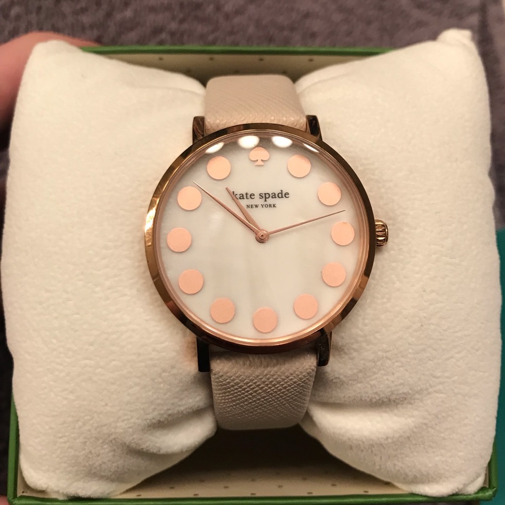 Beige Polka Dot Kate Spade Watch